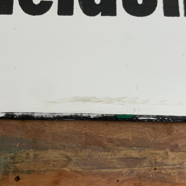 Emaille Schild Anmeldung
