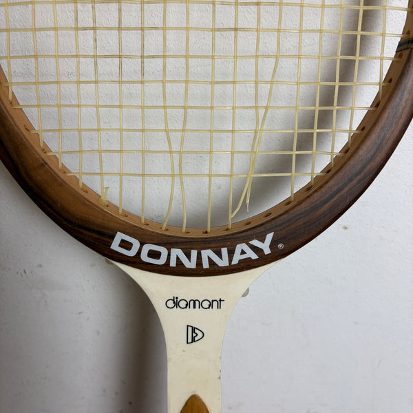 Vintage Holz Tennisschläger Diamant und Hülle Björn Borg von Donnay
