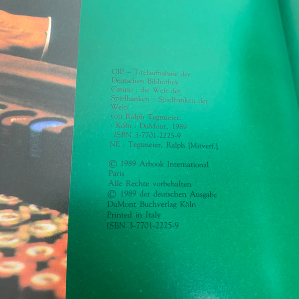 Vintage Buch Casino Die Welt der Spielbanken Spielbanken der Welt