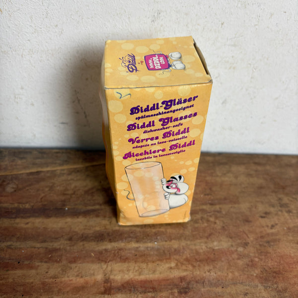 Vintage Diddl Trinkglas OVP