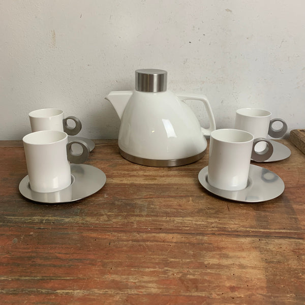 Design Teekanne und 4 Tassen von Nicolas Nicolaou für Magppie
