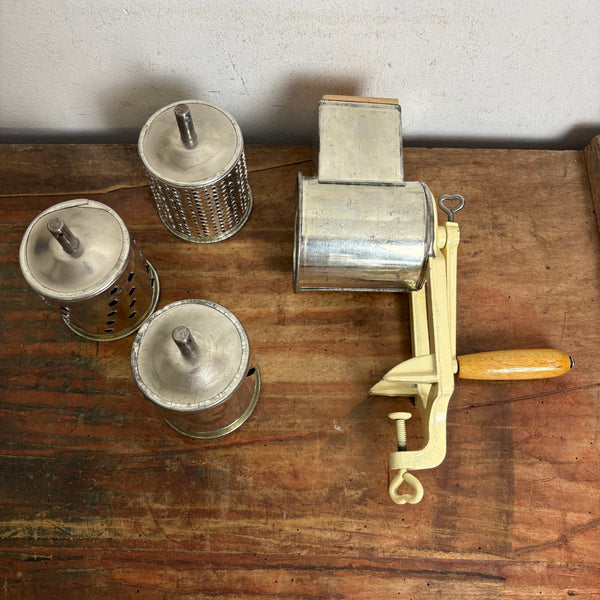 Vintage Tisch Trommel Reibe
