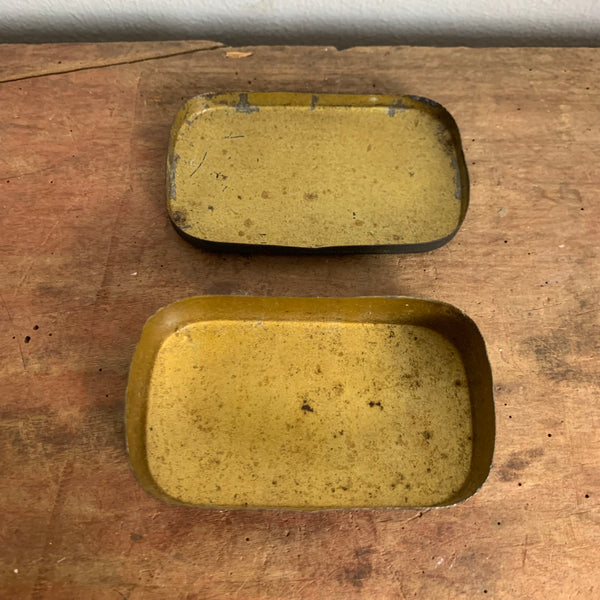 Vintage Blechdose Hühneraugen Lebewohl Pflaster
