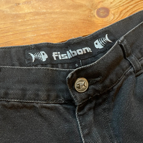 Fishbone Workshorts faded Black - Y2K Vintage