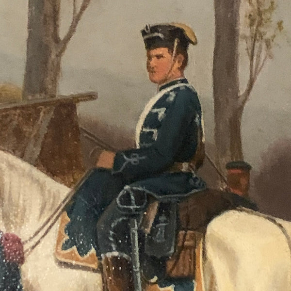 Ölgemälde Deutsch Französischer Krieg 1870/71 von H. Reinecke