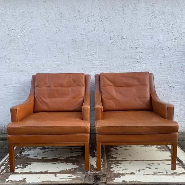 2 Vintage Design Sessel von Børge Mogensen für Fredericia