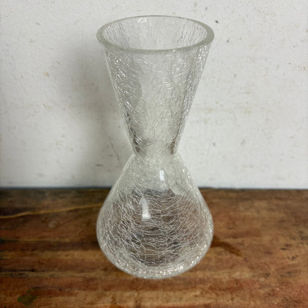 Vintage Craquele Glas Vase
