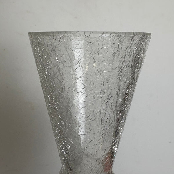 Vintage Craquele Glas Vase