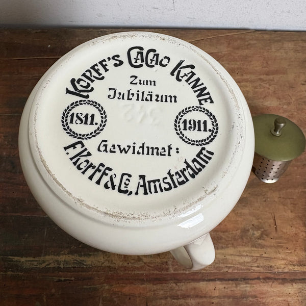 Vintage Jugendstil Cacao Kanne von Korff‘s