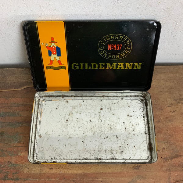 Vintage Zigarren Blechdose Gildemann