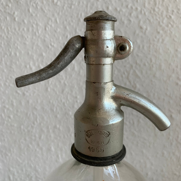 Vintage Sodaflasche transparentes Glas
