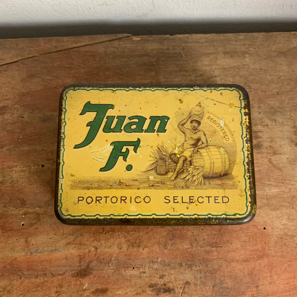 Vintage Blechdose Tabak Juan F.