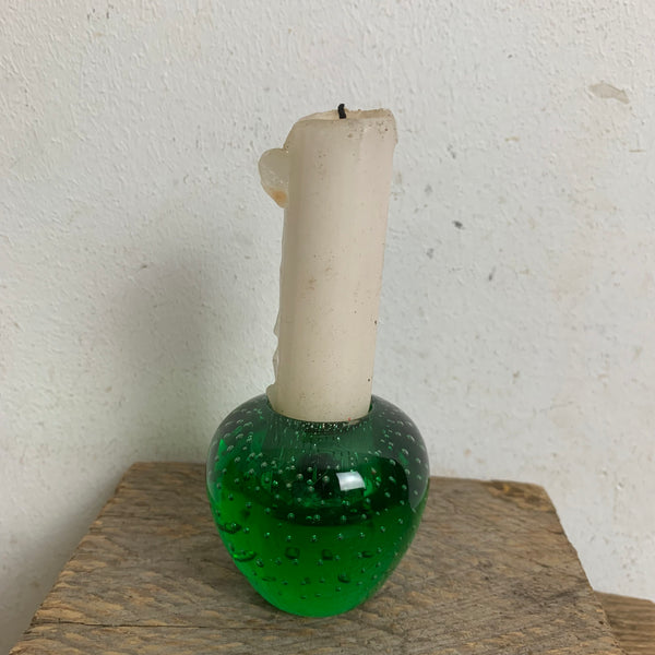 Vintage Bubble Glas Kerzenständer