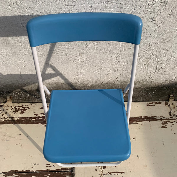 Vintage Design Klappstuhl von Hans Lindfors für Höganäsmöbler blau
