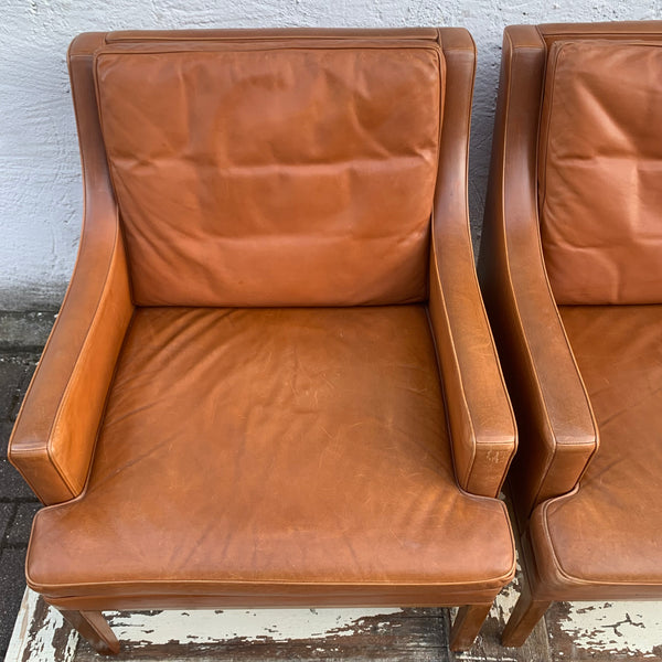2 Vintage Design Sessel von Børge Mogensen für Fredericia