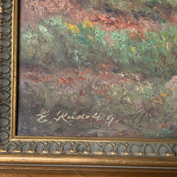 Ölgemälde Wald von Rudofsky