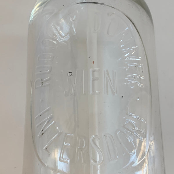 Vintage Sodaflasche transparentes Glas