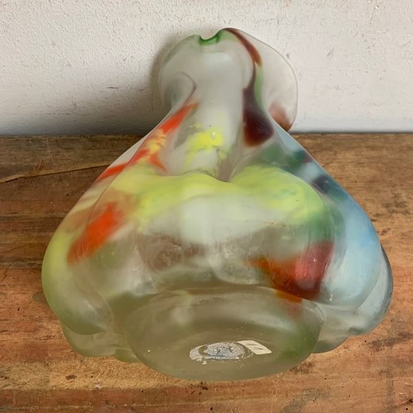 Vintage filigrane bunte Murano Vase