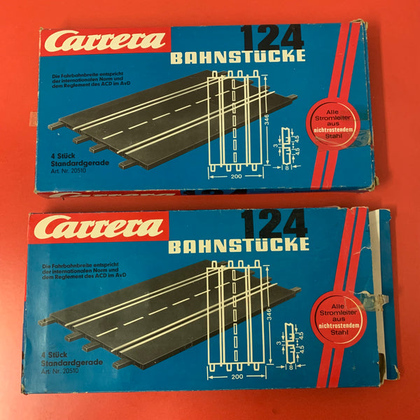 Carrera 124 Bahnstücke 20510 Standardgerade 4 Stück OVP
