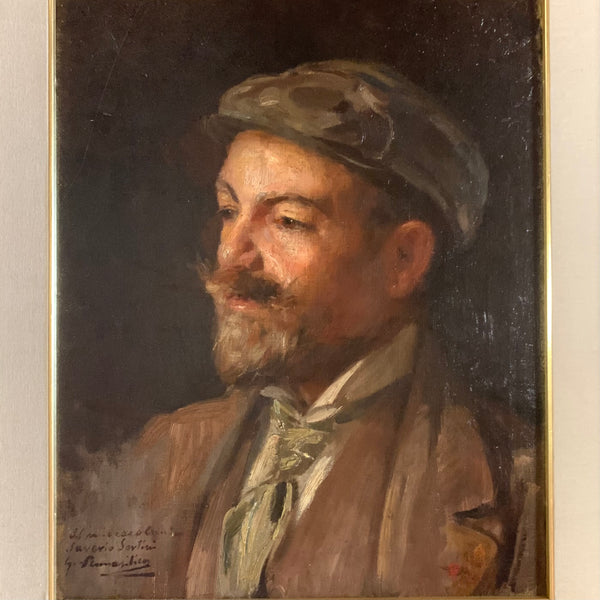 Ölgemälde Portrait von Lenin als junger Revolutionär von Giuseppe Pennasilico