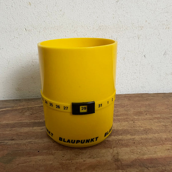 Vintage Blaupunkt Stifthalter mit integriertem ewigem Kalender