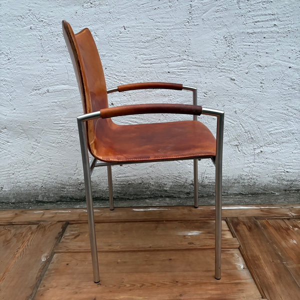 Vintage Design Leder Stuhl Balzaro von Girsberger