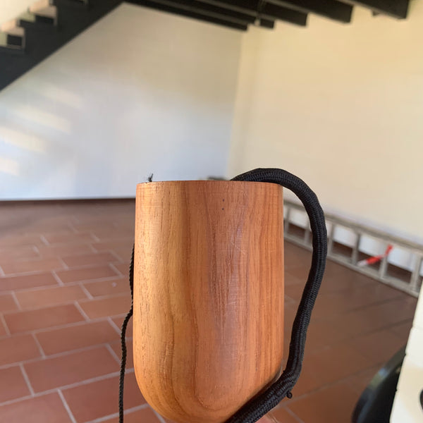 Vintage Teakholz Kronleuchter zehnarmig im dänischen Design von Domus Leuchten