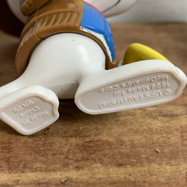 5 vintage Spoopy Figuren von McDonalds Happy Meal Toy Snoopy World Tour