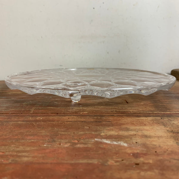 Vintage Glas Tortenplatte
