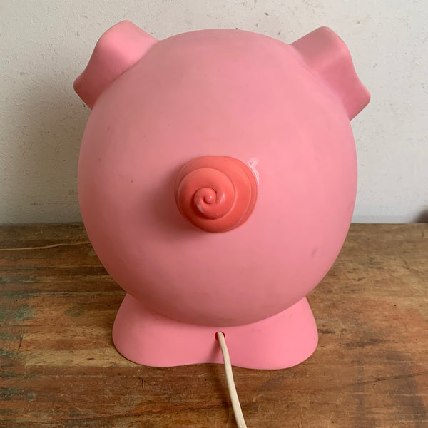 Vintage stylische Rosa Schweinchen Lampe
