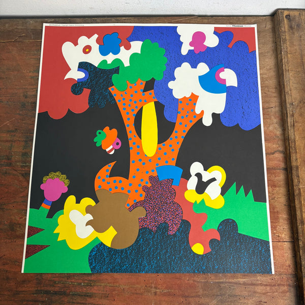 Offsetdruck Plakat Paradiesbaum von Otmar Alt Galerie Thomas München