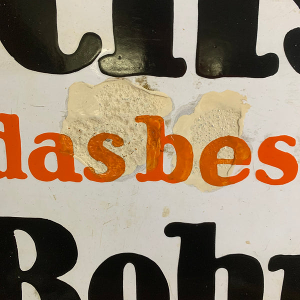 Emaille Schild Wichsmädel Bohnerwachs