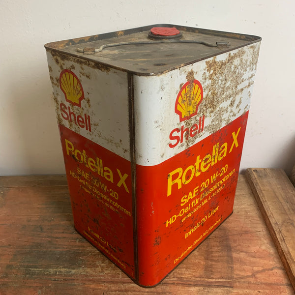 Vintage Shell Rotella X Öl Kanister