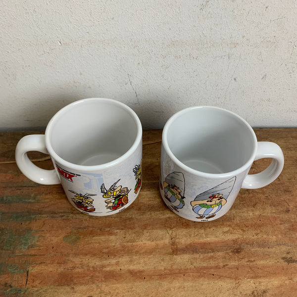 2 vintage Tassen Asterix und Obelix