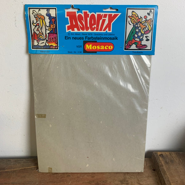 Vintage Farbmosaik Asterix und Obelix von Mosaco OVP
