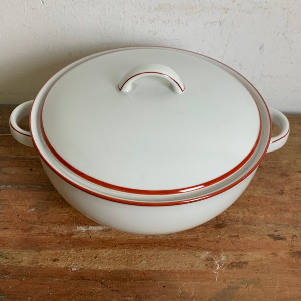 Kleine Terrine Rotrand von Hermann Gretsch für Arzberg