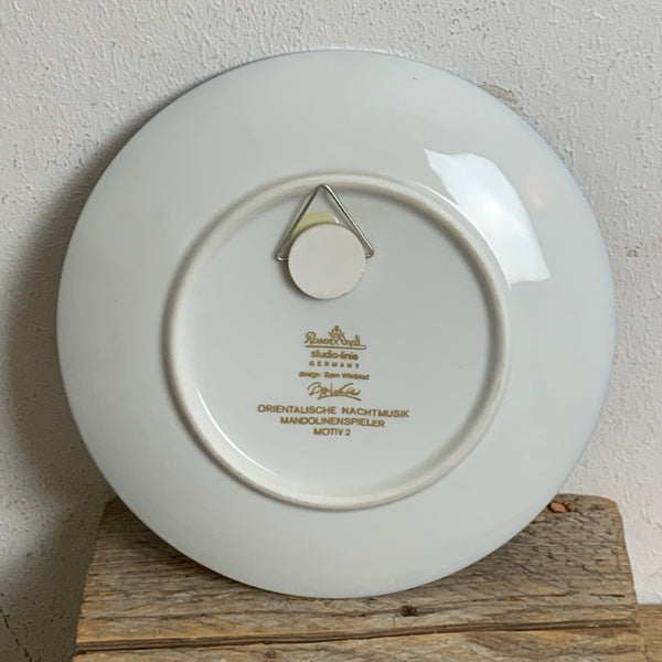 Vintage Rosenthal Studio Linie Wandteller mit Musikern von Björn Wiinblad