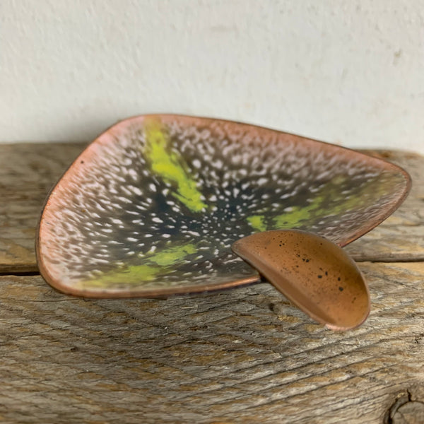 Vintage Mid Century Emaille Aschenbecher von Bijou Gotha DDR