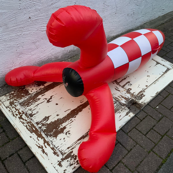 Vintage Tim und Struppi Tintin aufblasbare Rakete 1,85 m Reiseziel Mond X-FLR 6 von Hergé