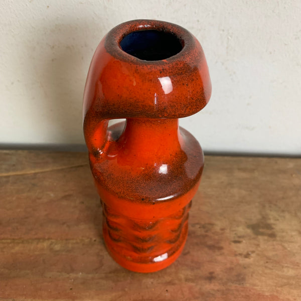 Pop Art Keramik Vase PAN Goebel rot