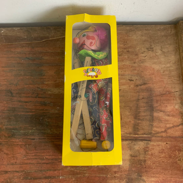 Vintage Clown Marionette von Pelham Puppets