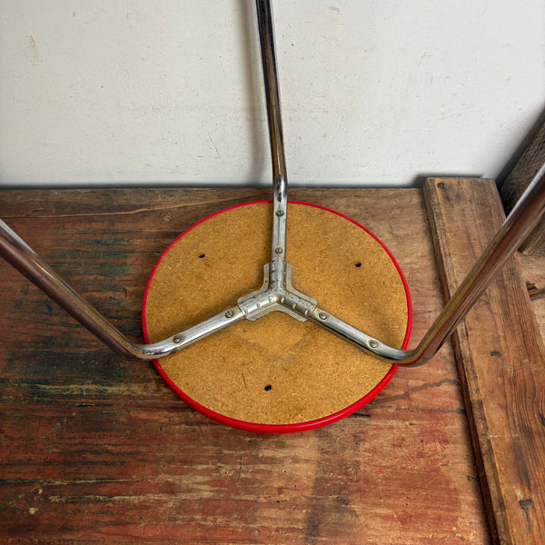Vintage Stahlrohr Hocker