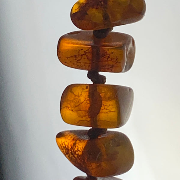 Vintage echte Bernstein Kette Ostseeschmuck