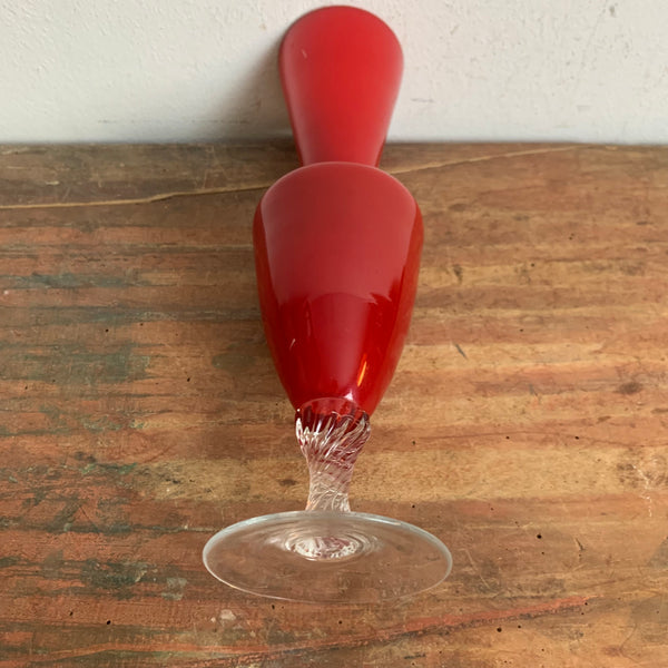 Opaline Florence Vase Vetreria Barieri