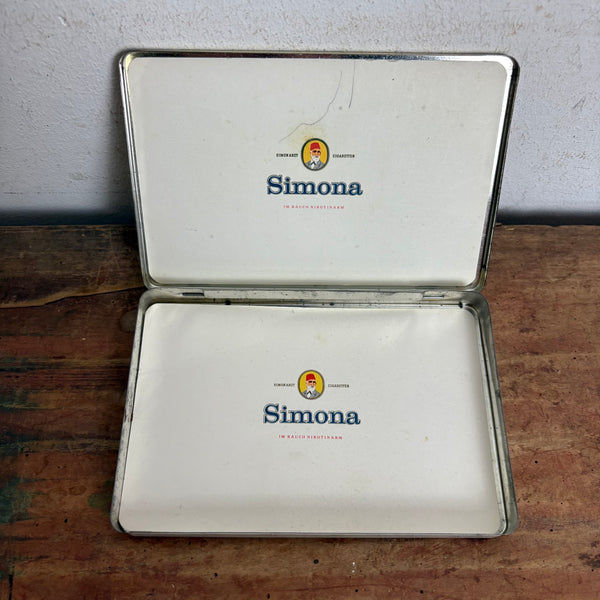 Vintage Blechdose Simona Cigaretten
