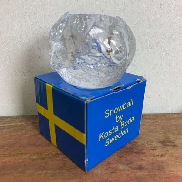 Teelichthalter Snowball von Ann Wärff für Kosta Boda