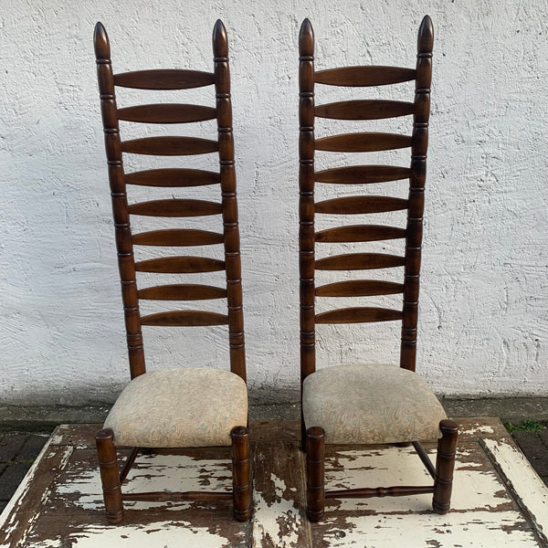 Vintage Ladder Back Chair Leiterstuhl