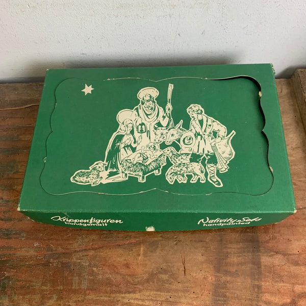 Vintage handbemalte Krippenfiguren