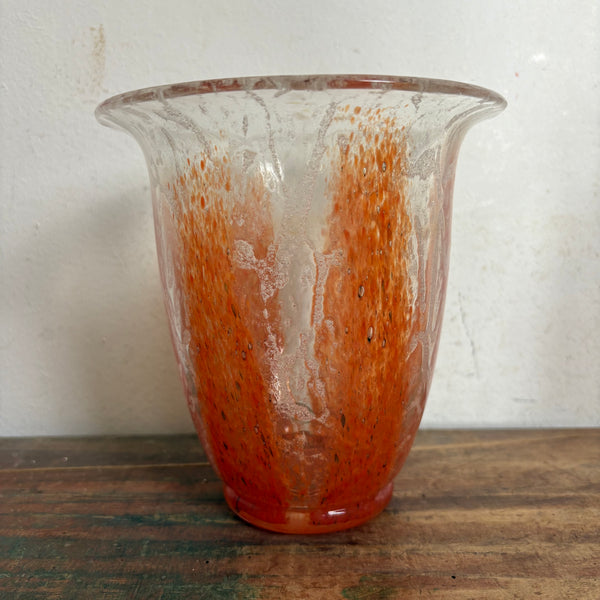 Art Deco Ikora Glasvase von Karl Wiedmann für WMF