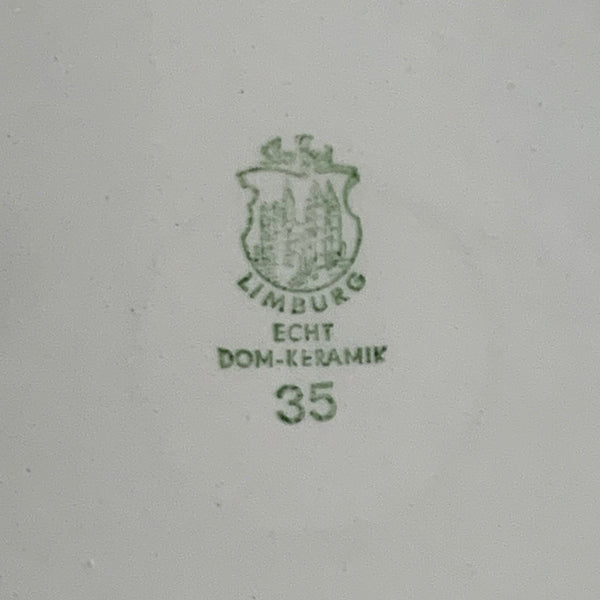 Vintage Mid Century Kuchenplatte Tortenteller von Staffel Limburg Dom Keramik